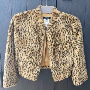 ABS by Allen Schwartz | Faux Fur Animal Print Jacket